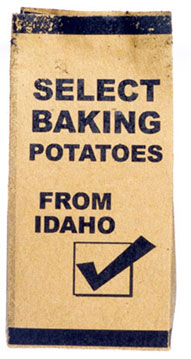 Dollhouse Miniature Select Baking Potatoes, Bag